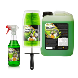 Alu-Duivel Speciaal® Velgenreiniger 5+1 Liter Inclusief Tuga Velgenborstel