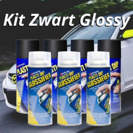 PLASTI-DIP® Hoogglans zwart set