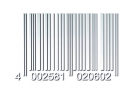 33914 CARDESIGN Sticker barcode wit mat