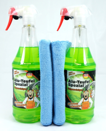 2 x 1L Alu-Duivel-Speciaal® + 2 microvezeldoeken