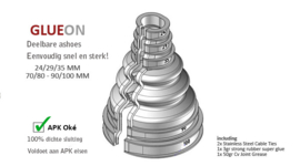 2 x variabele ashoes 70-80 mm