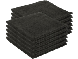 Micro Star Microvezeldoeken Zwart – 10 Stuks – 40x40 cm – 300 g/m² – Professionele Schoonmaakdoeken
