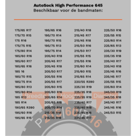 AutoSock High Performance 645