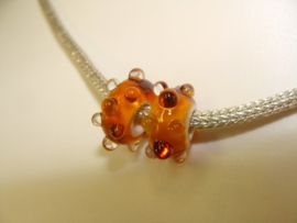 Set van 2 stuks grootgatkralen amber