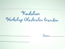 Kadobon Workshop Glaskralen Branden