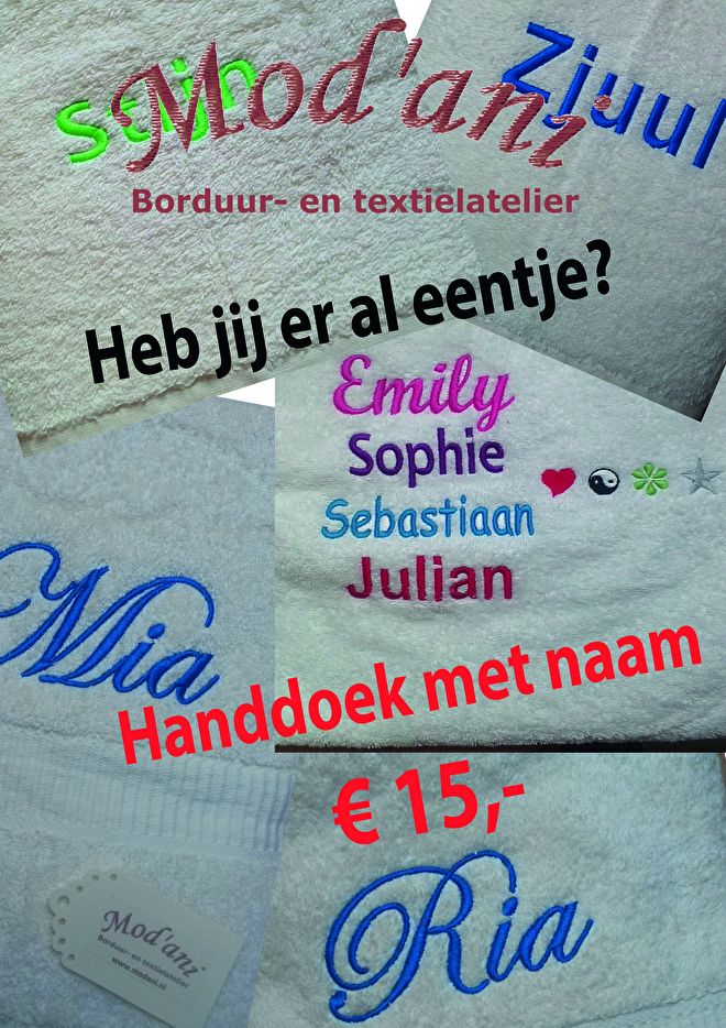 Handdoek met naam