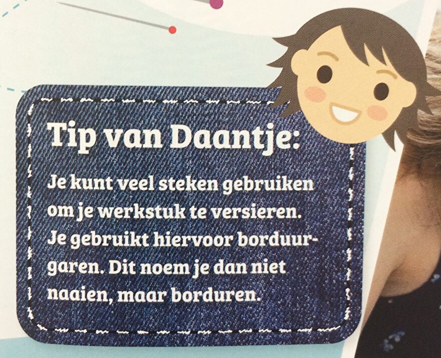 Tip van Daantje borduren
