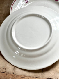Set oude platte borden