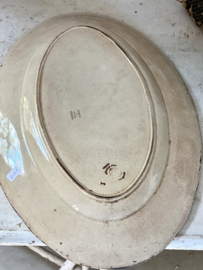 Antique oval serving plate