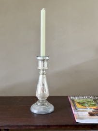 Silver candle holder