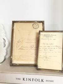 Large old photo frame with floral details
