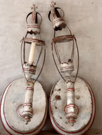 Pair of antique candelabras