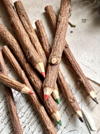 Setje houten potloden