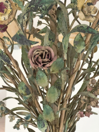 Oude franse bloemen kroonluchter