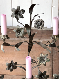 Antique french flower candle holder