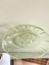 Art Deco serveerschaal Walther glas