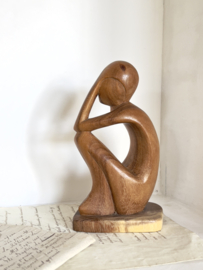 Mooi vintage houten ornament