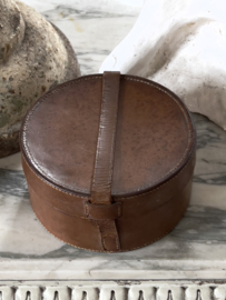 Old leather collar box