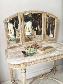 Antiek franse kaptafel/ Antique french dressing table Louis XVI 