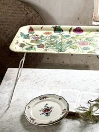 Worcester ware foldable serving tray floral design