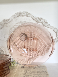 Art Deco glazen gebakstel
