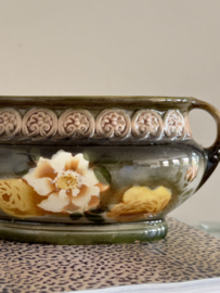 Kleine antieke Majolica jardiniere