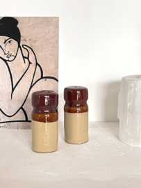 Vintage peper- en zout strooier