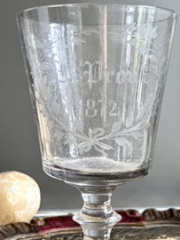 Antique wine glass
