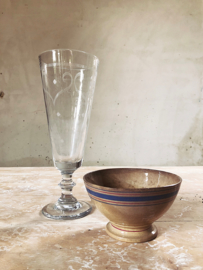 French old huge glass/vase/bowl