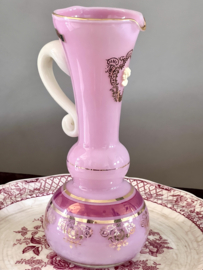 Opaline rose glazen schenkkan