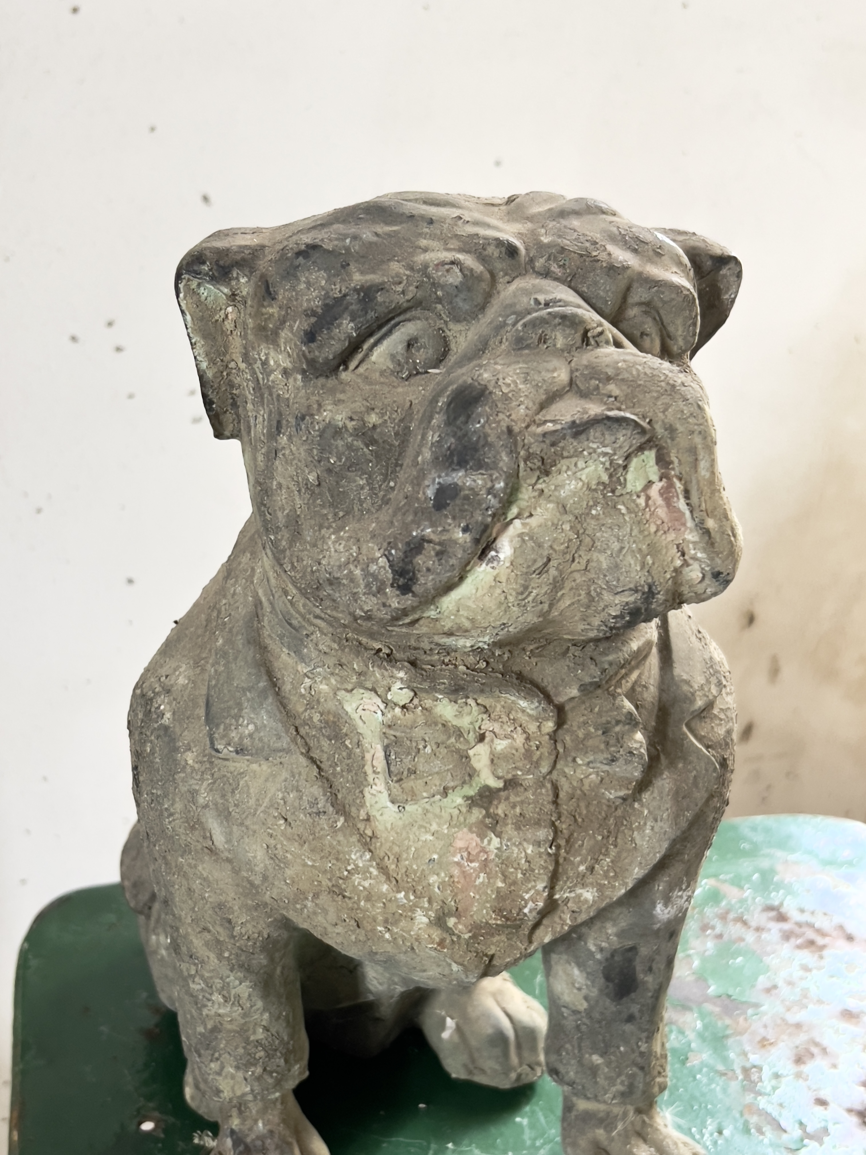 Unieke antieke bulldog
