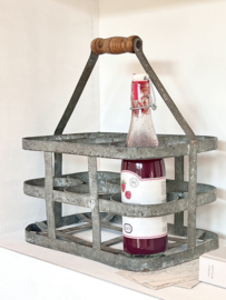 Antique french bottle carrier