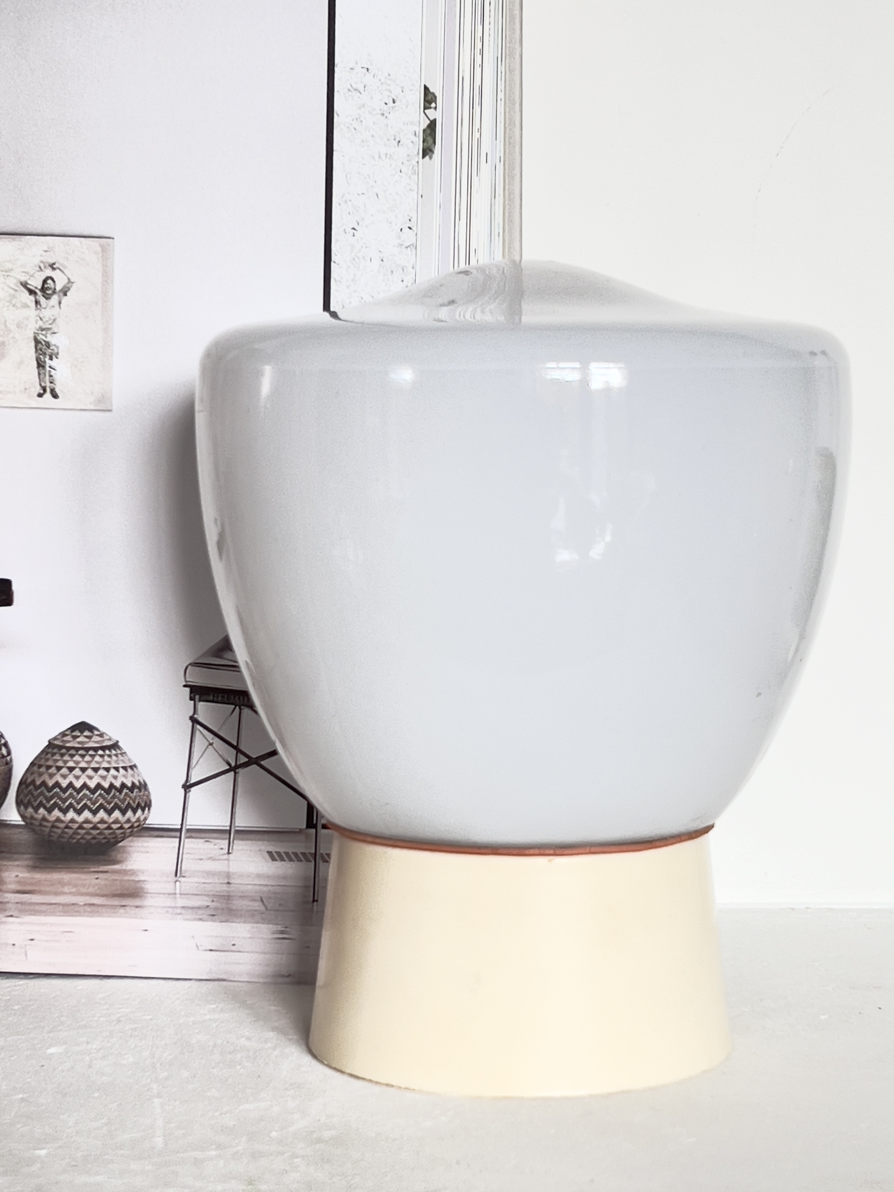 Art deco opaline lamp