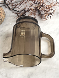 Small smoked glass jug