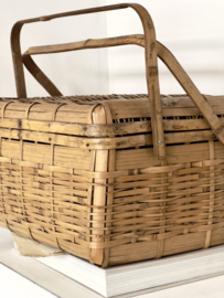 Oude franse picknick mand