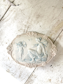 Old french biscuit porcelain box