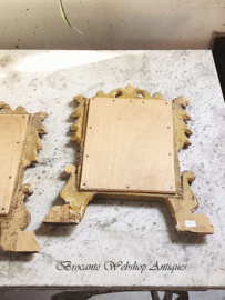 Set of 2 antique small mirrors