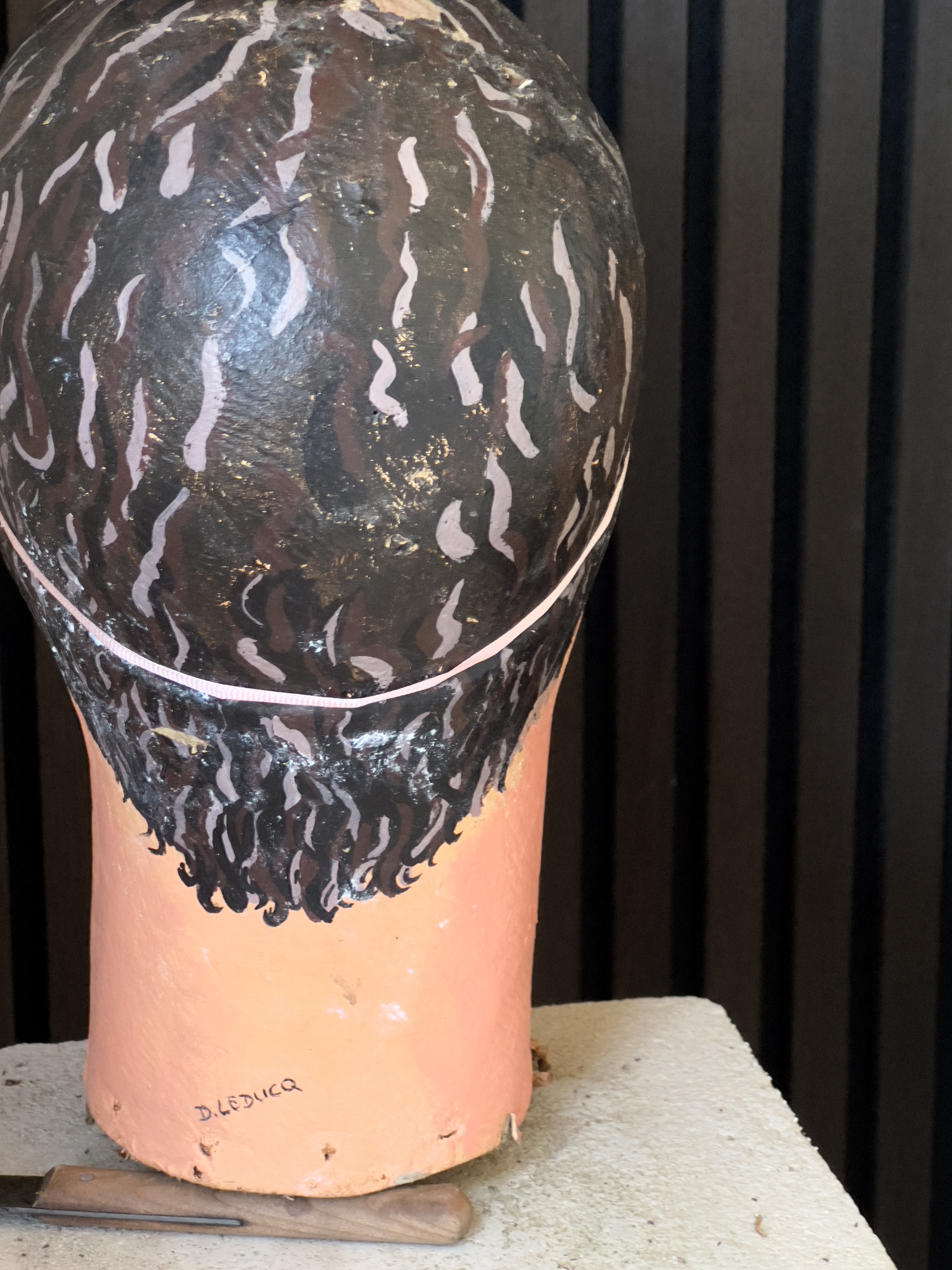 Papier maché mannequin hoofd