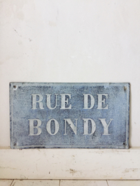 French streetname sign