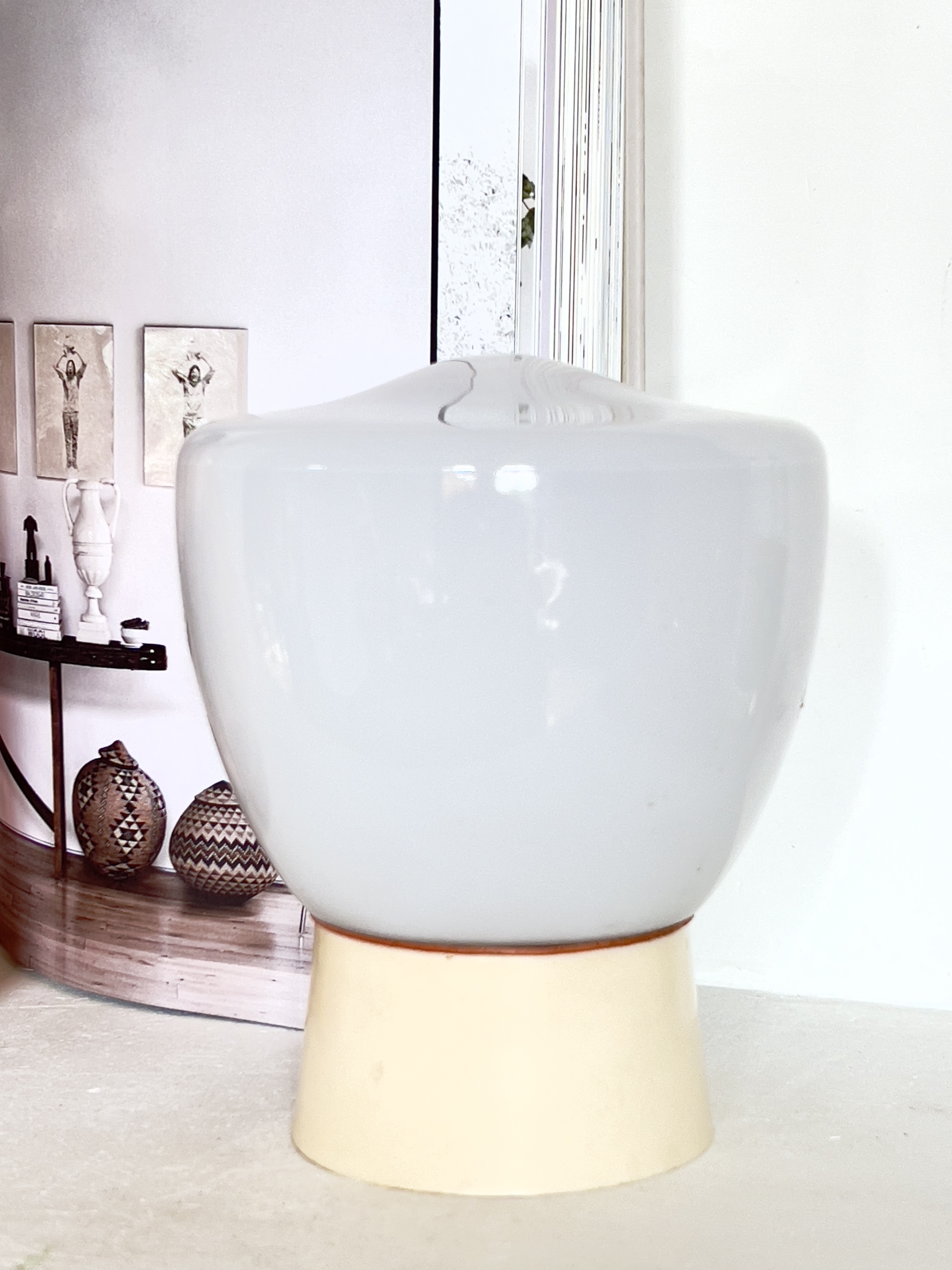 Art deco opaline lamp
