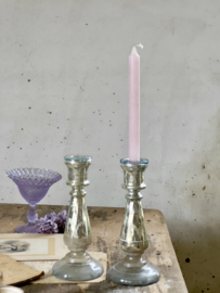 Set mercure glass candle holders