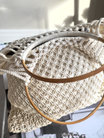 Vintage macramé shopper