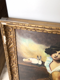 Oud olieverf portret