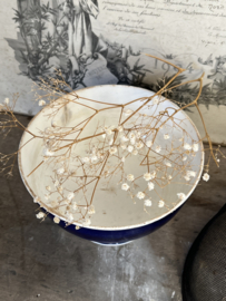 Beautiful deep blue old cabinet bowl