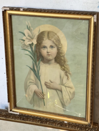 Antique french framed picture