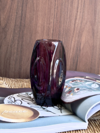 Aubergine  lens vaas Rudolf Schrötter