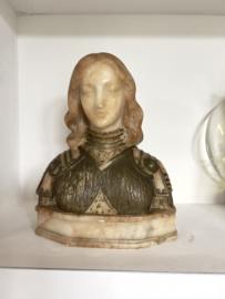 Jeanne D’Arc buste albaster