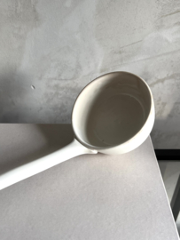 Antique earthenware soup spoon/ ladle