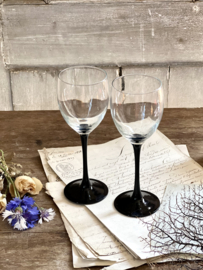 Set of 2 french wine glasses