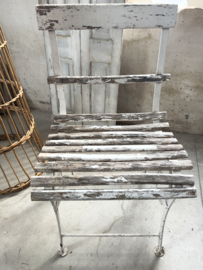 Antiek franse bistro stoel/ chaise de jardin